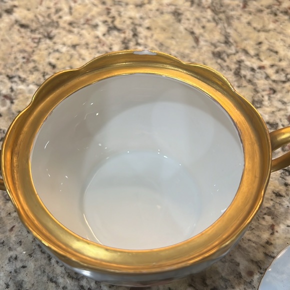 Antique cream and sugar set - Picture 9 of 9